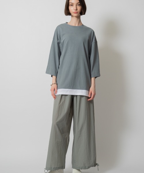 D.TT.K(ディティーティーケー)の「【ユニセックスアイテム】NYLON BALLOON TROUSERS ナイロン バルーンシルエット パンツ(カーゴパンツ・メンズ・ダークグレー/ライトグレー/ワイン系・FREE)」の18枚目の写真