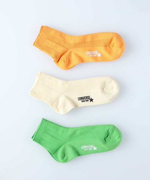 CONVERSE（コンバース）の「【CONVERSE】カラーリブソックス３Ｐ（ソックス/靴下・レディース・ブルー・S/M）」の3枚目の写真