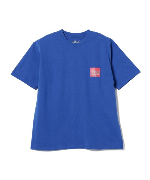 Manhattan Portage(マンハッタンポーテージ)の「Manhattan Portage / ボックスロゴ プリント Tシャツ(Tシャツ/カットソー・メンズ・ダークグリーン/ブラック/ホワイト/ブルー/ベージュ/ブルー系その他2・S/M/L/XL)」の5枚目の写真