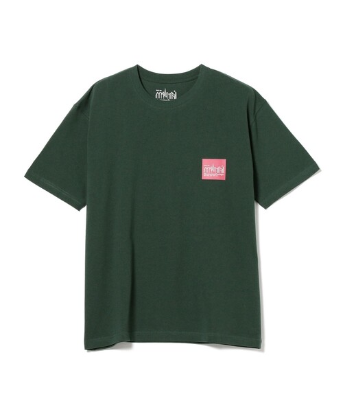 Manhattan Portage(マンハッタンポーテージ)の「Manhattan Portage / ボックスロゴ プリント Tシャツ(Tシャツ/カットソー・メンズ・ダークグリーン/ブラック/ホワイト/ブルー/ベージュ/ブルー系その他2・S/M/L/XL)」の4枚目の写真