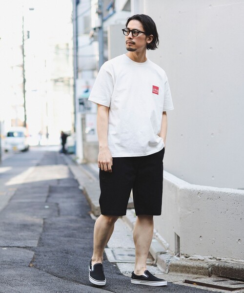 Manhattan Portage(マンハッタンポーテージ)の「Manhattan Portage / ボックスロゴ プリント Tシャツ(Tシャツ/カットソー・メンズ・ダークグリーン/ブラック/ホワイト/ブルー/ベージュ/ブルー系その他2・S/M/L/XL)」の9枚目の写真