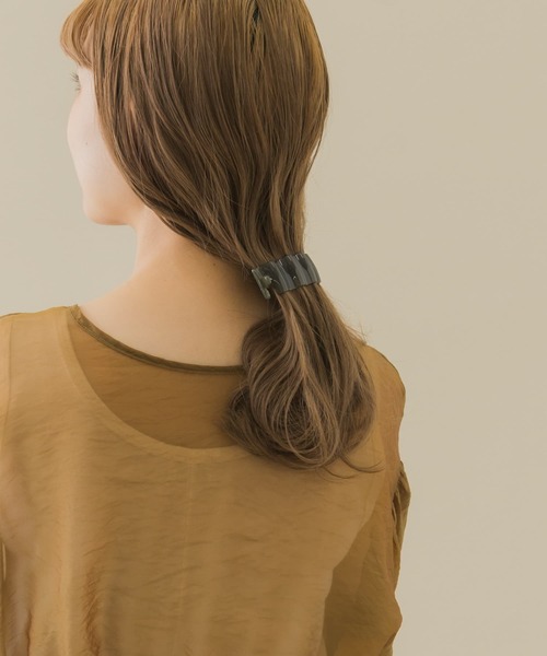 SMELLY（スメリー）の「ジュシウェーブクリップ（バレッタ/ヘアクリップ・レディース・グリーン/グレー・-）」の10枚目の写真