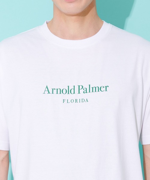 Arnold Palmer(アーノルドパーマー)の「グラフィック シェア Tシャツ(Tシャツ/カットソー・レディース・ネイビー/グリーン/ホワイト/ブラック・XS/S/M/L/LL)」の6枚目の写真