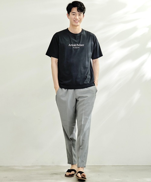 Arnold Palmer(アーノルドパーマー)の「グラフィック シェア Tシャツ(Tシャツ/カットソー・レディース・ネイビー/グリーン/ホワイト/ブラック・XS/S/M/L/LL)」の22枚目の写真