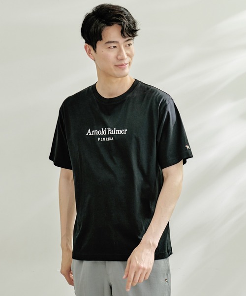 Arnold Palmer(アーノルドパーマー)の「グラフィック シェア Tシャツ(Tシャツ/カットソー・レディース・ネイビー/グリーン/ホワイト/ブラック・XS/S/M/L/LL)」の21枚目の写真