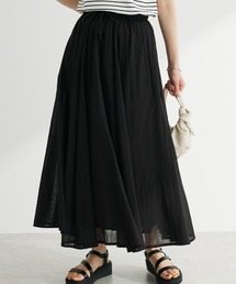 I　ふんわりボイルロングスカート