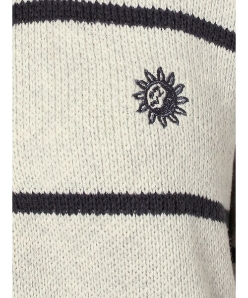 EVRIS（エヴリス）の「SUNNYハーフジップニットトップス（ニット/セーター・レディース・ブラック/カーキ/ホワイト/オレンジ/その他1/その他2/チャコールグレー/パープル・FREE）」の12枚目の写真