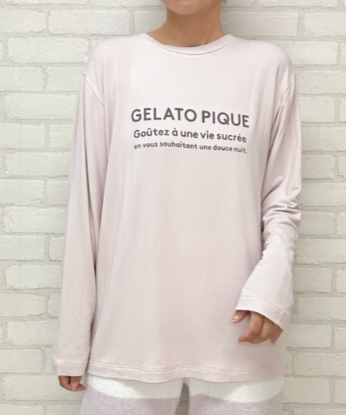 gelato pique（ジェラートピケ）の「インレイロゴプルオーバー（ルーム