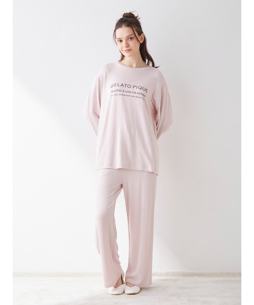 gelato pique（ジェラートピケ）の「インレイロゴプルオーバー（ルーム