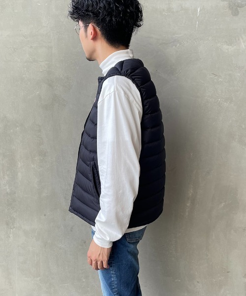 DANTON/ダントン] インナーダウン クルーネックベスト（ダウンベスト