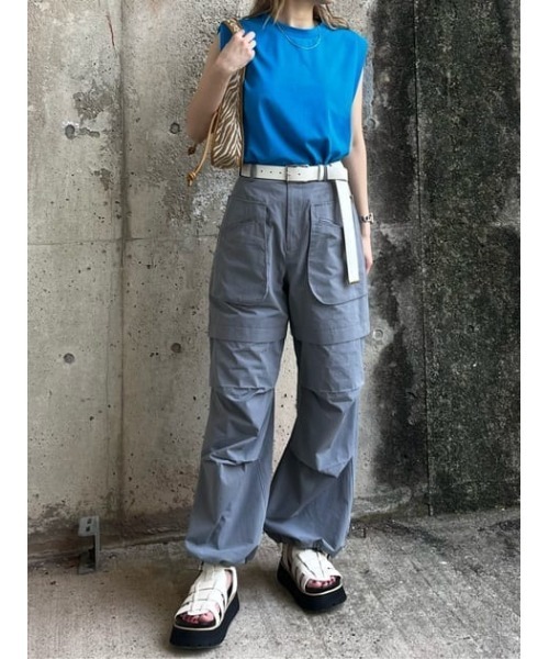 SLY（スライ）の「SQUARE BUCKLE LONG BELT スクエアバックル ロング ベルト（ベルト・レディース・ブラック/アイボリー・FREE）」の14枚目の写真