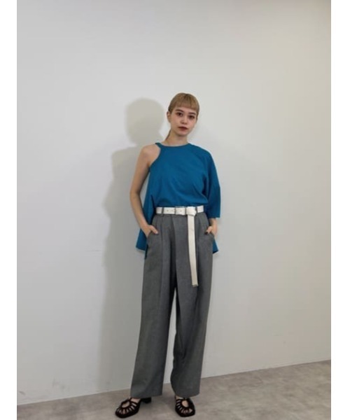 SLY（スライ）の「SQUARE BUCKLE LONG BELT スクエアバックル ロング ベルト（ベルト・レディース・ブラック/アイボリー・FREE）」の19枚目の写真