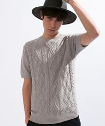 green label relaxing | □CO/AC ARAN C/N 5/SL 9G　サマーニット ◆(ニット/セーター)