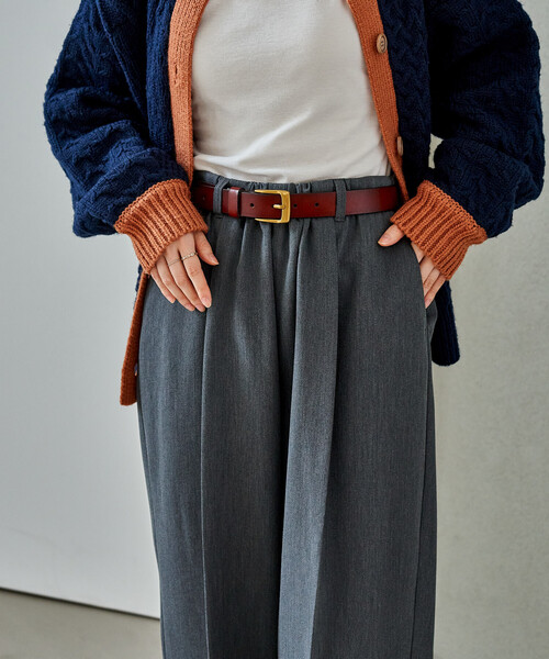 FREAK'S STORE(フリークスストア)の「<新色追加>ヴィンテージ レザーベルト(ベルト・レディース・ブラウン/ブラック/ダークブラウン/チャコールグレー・ONE SIZE)」の22枚目の写真