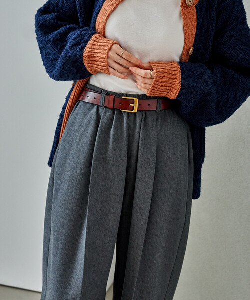 FREAK'S STORE(フリークスストア)の「<新色追加>ヴィンテージ レザーベルト(ベルト・レディース・ブラウン/ブラック/ダークブラウン/チャコールグレー・ONE SIZE)」の21枚目の写真