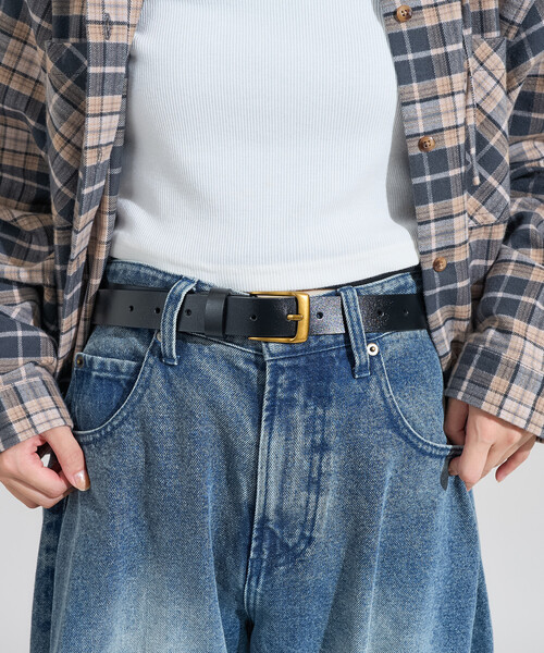 FREAK'S STORE(フリークスストア)の「<新色追加>ヴィンテージ レザーベルト(ベルト・レディース・ブラウン/ブラック/ダークブラウン/チャコールグレー・ONE SIZE)」の20枚目の写真