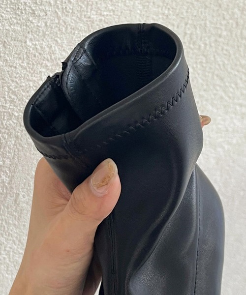 ORiental TRaffic(オリエンタルトラフィック)の「ラウンドトゥストレッチブーツ 31425(ブーツ・レディース・ブラック/ベージュ/イエロー/シルバー・SS/M/LL/L/3L/S)」の11枚目の写真