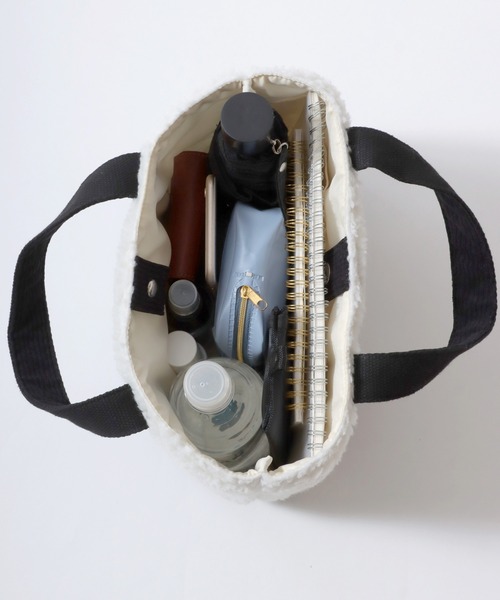 Lee(リー)の「Lee(リー)ボア×コーデュロイミニトートバック メンズ レディース ユニセックス/無地/牛柄(トートバッグ・レディース・オフホワイト/ホワイト×ブラック/ベージュ・FREE)」の10枚目の写真