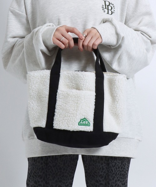 Lee(リー)の「Lee(リー)ボア×コーデュロイミニトートバック メンズ レディース ユニセックス/無地/牛柄(トートバッグ・レディース・オフホワイト/ホワイト×ブラック/ベージュ・FREE)」の22枚目の写真