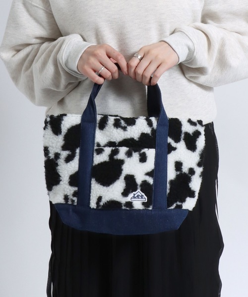 Lee(リー)の「Lee(リー)ボア×コーデュロイミニトートバック メンズ レディース ユニセックス/無地/牛柄(トートバッグ・レディース・オフホワイト/ホワイト×ブラック/ベージュ・FREE)」の16枚目の写真