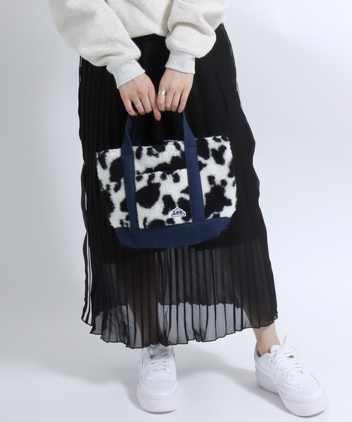 Lee(リー)の「Lee(リー)ボア×コーデュロイミニトートバック メンズ レディース ユニセックス/無地/牛柄(トートバッグ・レディース・オフホワイト/ホワイト×ブラック/ベージュ・FREE)」の14枚目の写真