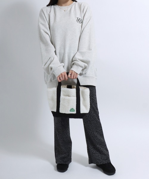 Lee(リー)の「Lee(リー)ボア×コーデュロイミニトートバック メンズ レディース ユニセックス/無地/牛柄(トートバッグ・レディース・オフホワイト/ホワイト×ブラック/ベージュ・FREE)」の19枚目の写真