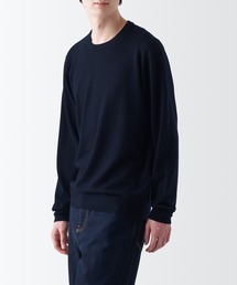 無印良品 ムジルシリョウヒン ネイビー ニット S 無印良品｜ムジルシリョウヒンのニット/セーター（ブルー