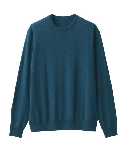 洗えるウールハイゲージクルーネックセーター（ニット/セーター