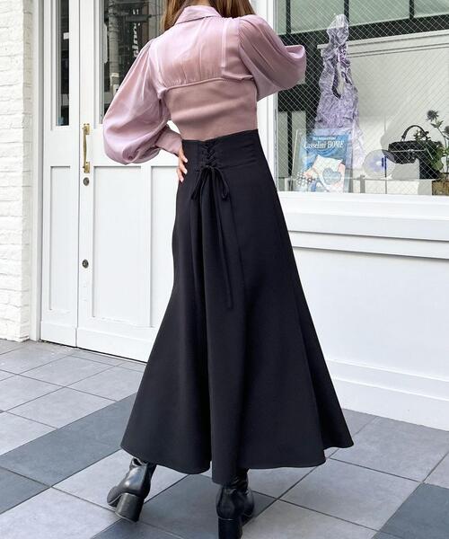 INGNI(イング)の「BackレースUPマーメイドスカート/A(スカート・レディース・ブラック/ブラウン/ボルドー/ライトベージュ/ピンク/グレー/その他3/ミント/ホワイト系5・FREE)」の14枚目の写真