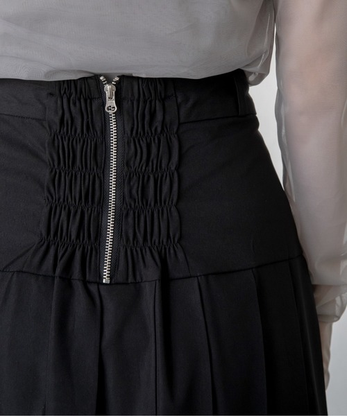 VACANCY（ヴァカンシー）の「ハイウエストZIPロングプリーツスカート（スカート・レディース・グレー/その他/ブラック・MEDIUM/LARGE）」の7枚目の写真