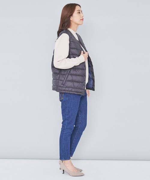 Arnold Palmer（アーノルドパーマー）の「シェア インナーダウンベスト（ダウンベスト・レディース・カーキ/ネイビー/ブラック・S/L/XS/M/LL）」の20枚目の写真