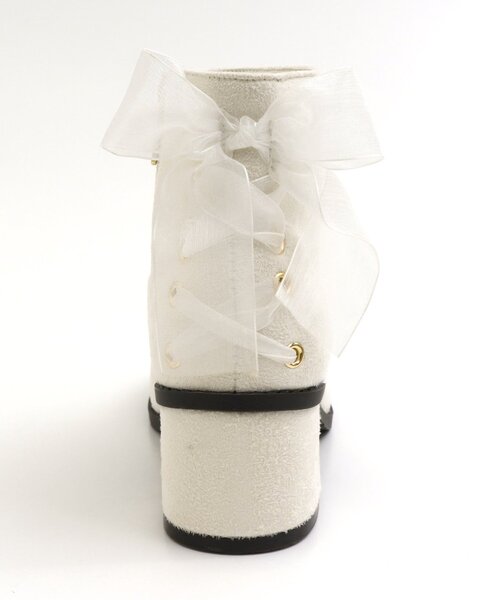 algy（アルジー）の「バックリボンロゴ刺繍ブーツ（ブーツ・キッズ・ブラック/アイボリー・20/24/23/21/22）」の18枚目の写真