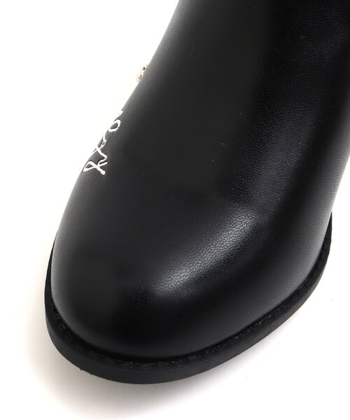 algy（アルジー）の「バックリボンロゴ刺繍ブーツ（ブーツ・キッズ・ブラック/アイボリー・20/24/23/21/22）」の20枚目の写真