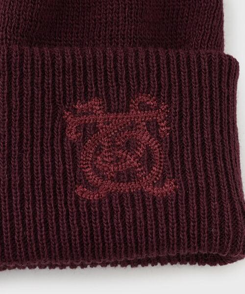 TAKEO KIKUCHI（タケオキクチ）の「◆ロゴニットキャップ（ニットキャップ/ビーニー・メンズ・チャコールグレー/ボルドー/ブルー系その他・00）」の6枚目の写真