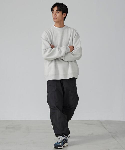 coen（コーエン）の「ビッグシルエットヘビーウェイト裏起毛スウェット（スウェット・メンズ・ブラック/ライトグレー/ホワイト・M/S/XL/L）」の5枚目の写真