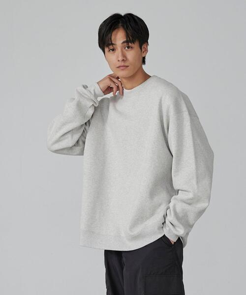 coen（コーエン）の「ビッグシルエットヘビーウェイト裏起毛スウェット（スウェット・メンズ・ブラック/ライトグレー/ホワイト・M/S/XL/L）」の6枚目の写真