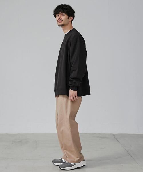 coen（コーエン）の「ビッグシルエットヘビーウェイト裏起毛スウェット（スウェット・メンズ・ブラック/ライトグレー/ホワイト・M/S/XL/L）」の8枚目の写真