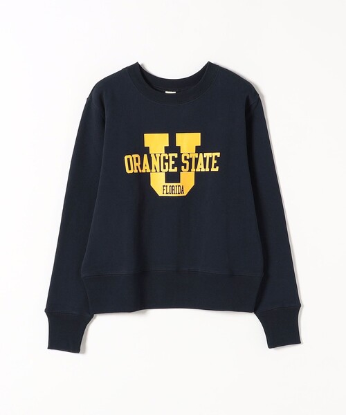 【美品】45rpm スウェット　ロゴ　ネイビー　イエロー SHIPS any（シップス エニィ）の「【SHIPS any別注】THE KNiTS:〈洗濯