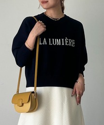 un dix cors | LA LUMIEREロゴニット(ニット/セーター)
