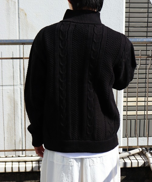 MARK&LONA ドライバーズニット セーター スカル柄 1-240101404821-m-01-pl.jpg