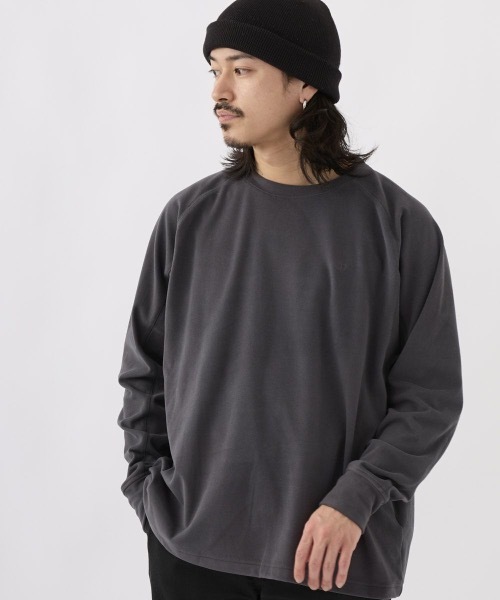 Ocean Pacific(オーシャンパシフィック)の「【OP:オーピー】ロゴロングスリーブTシャツ(Tシャツ/カットソー・メンズ・ホワイト/チャコール/ターコイズブルー/ラベンダー・LARGE/MEDIUM/X-LARGE)」の3枚目の写真