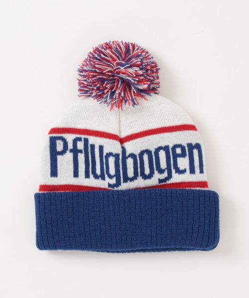 LOWRYS FARM(ローリーズファーム)の「ポンポンロゴワッチ 985202(ニットキャップ/ビーニー・キッズ・ホワイト/レッド/ブルー・FREE)」の2枚目の写真