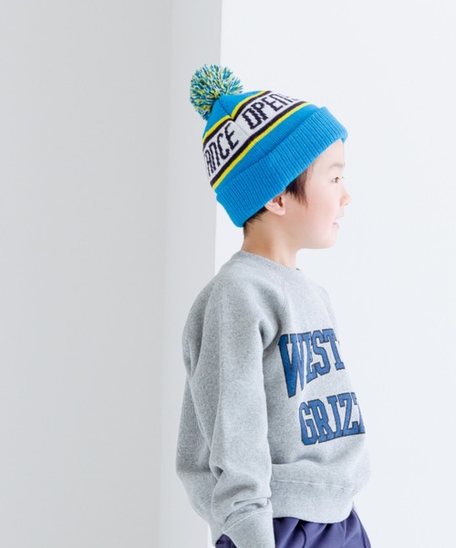 LOWRYS FARM(ローリーズファーム)の「ポンポンロゴワッチ 985202(ニットキャップ/ビーニー・キッズ・ホワイト/レッド/ブルー・FREE)」の5枚目の写真