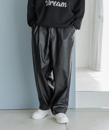 niko and... | フェイクレザーイージーパンツ(その他パンツ)