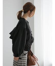 Te chichi | ライトペーパータフタバックフリルブルゾン(ブルゾン)