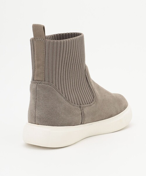 ANY（エニィ）の「リブインスニーカーブーツ（ブーツ・レディース・ブラック系/ライトグレー系・MEDIUM/LARGE）」の4枚目の写真