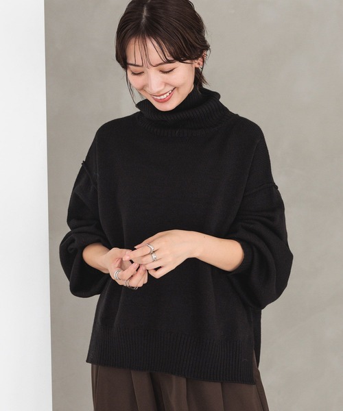 LEPSIM（レプシィム）の「7ゲージタートルプルオーバー 183616（ニット