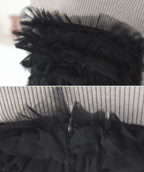 DONOBAN（ドノバン）の「チュールビスチェ（ベスト・レディース・ブラック/グレー/ベージュ・F）」の21枚目の写真
