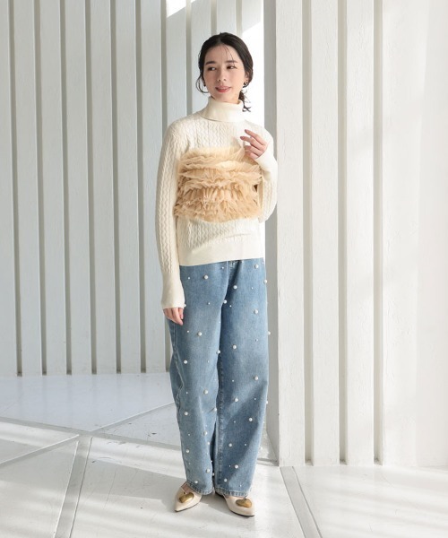 DONOBAN（ドノバン）の「チュールビスチェ（ベスト・レディース・ブラック/グレー/ベージュ・F）」の16枚目の写真