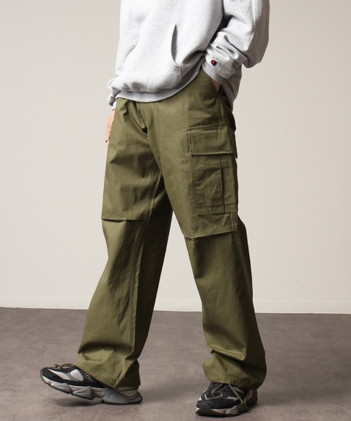 HOUSTON（ヒューストン）の「【HOUSTON/ヒューストン】RIPSTOP BDU PANTS/リップストップ BDUパンツ（カーゴパンツ・メンズ・オリーブドラブ/カーキ/ブラック・S/M/L/XL）」の14枚目の写真